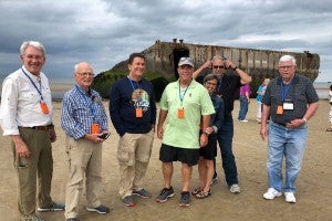 Group of senior men standing