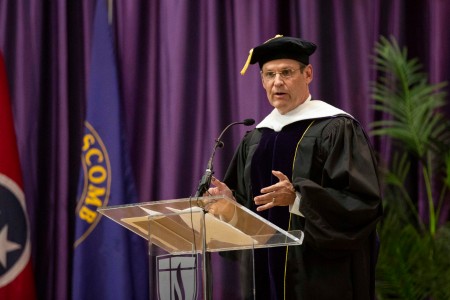 Tennessee governor Bill Lee speaks at graduation ceremony