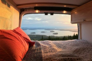 Van sunrise