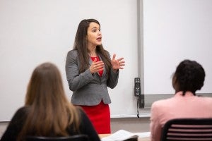 Susan Haynes teaching