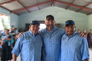 Jeff seal and two Garney employees who were born in Guatemala and came on the trip