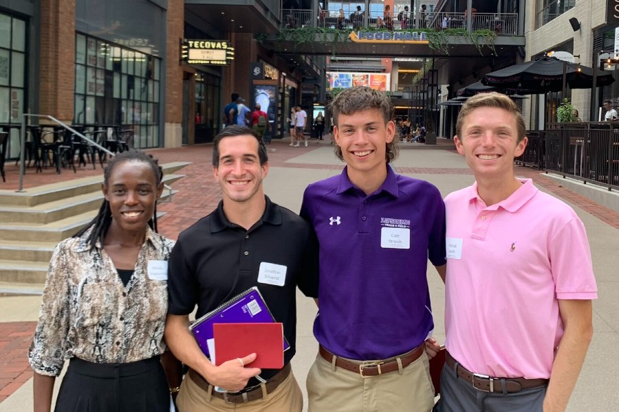 Four MBA students enjoy Learn Days at 5th & Broad