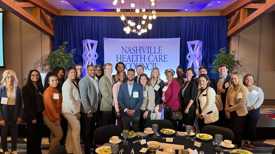 MHA students at Nashville Healthcare Council dinner