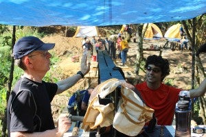 Kerry Patterson, first director of the Peugeot Center, on a project in Guatemala.