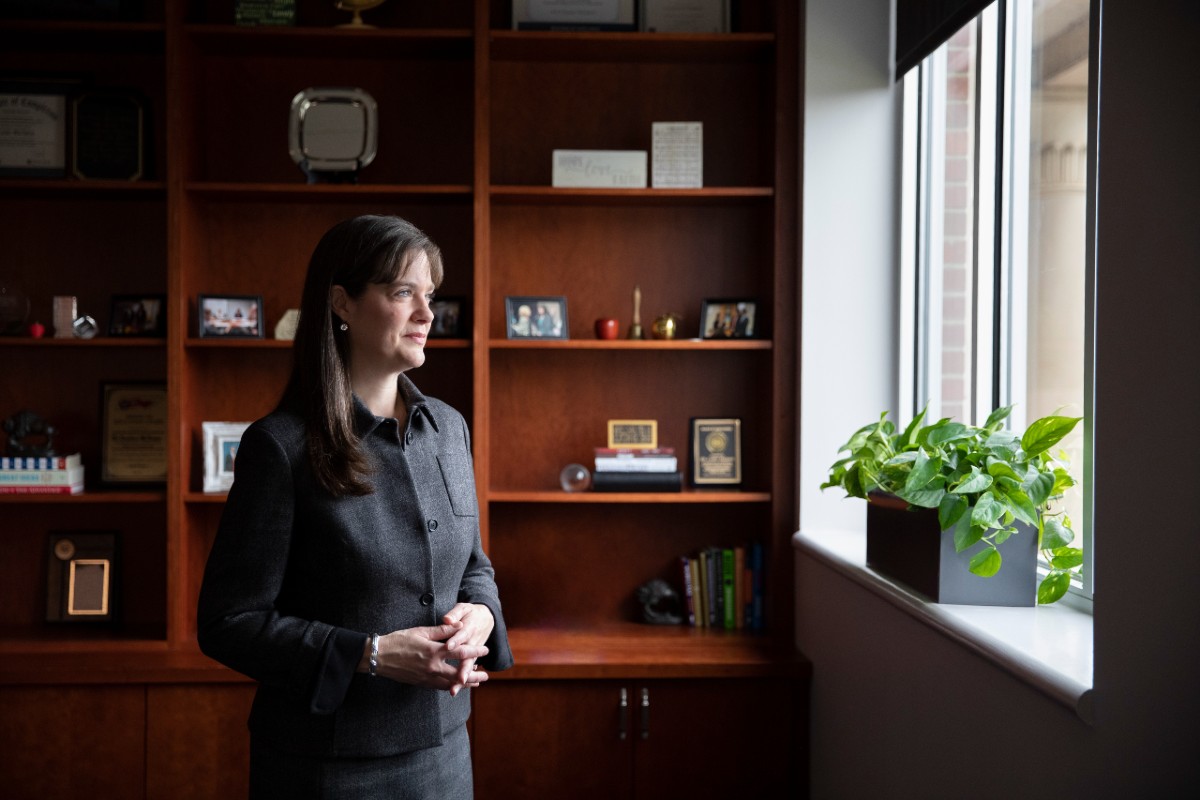 Dr. Candice McQueen in her office