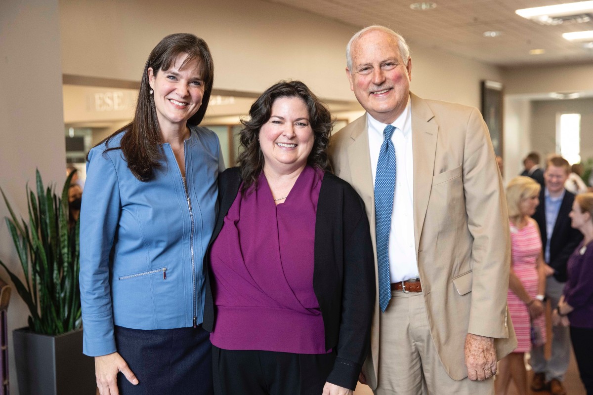 President Candice McQueen, Provost Shewmaker and former Provost Bledsoe