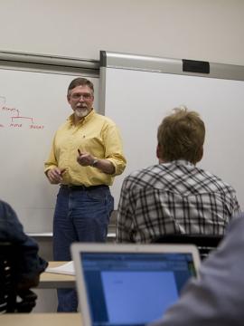 instructor in front of class