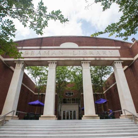 Outside view of Beaman Library