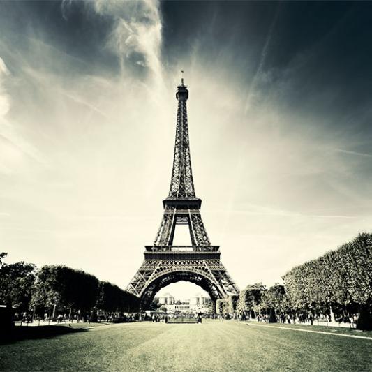 Photo of the Eiffel Tower in Paris France.
