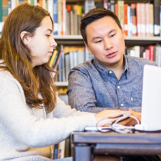 Students studying together