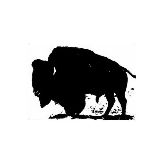 Outline of bison shape.
