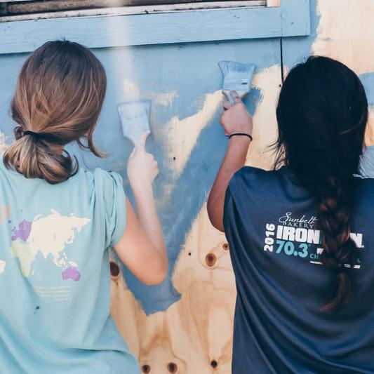 Business as Mission students help renovate a small business in Jamaica.