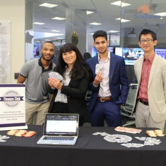 Members of Lipscomb's Finance Club