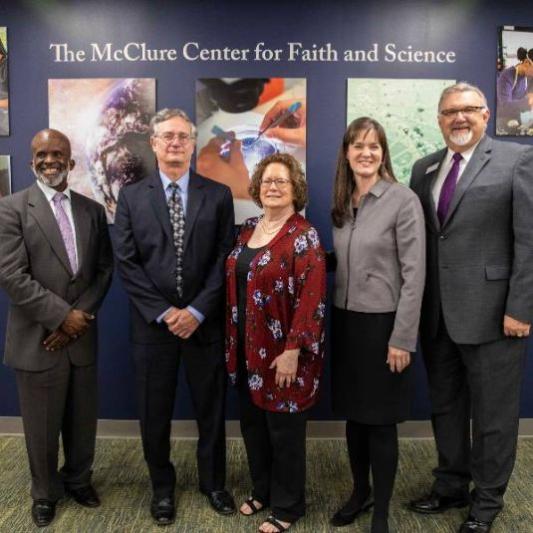 Celebrating the opening of the McClure Center for Faith and Science