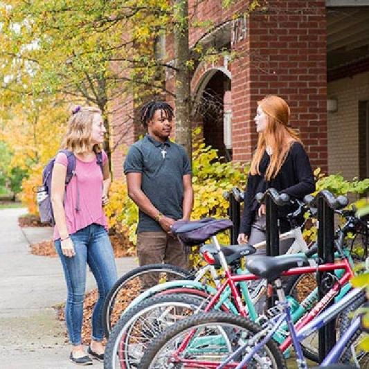 Students talking