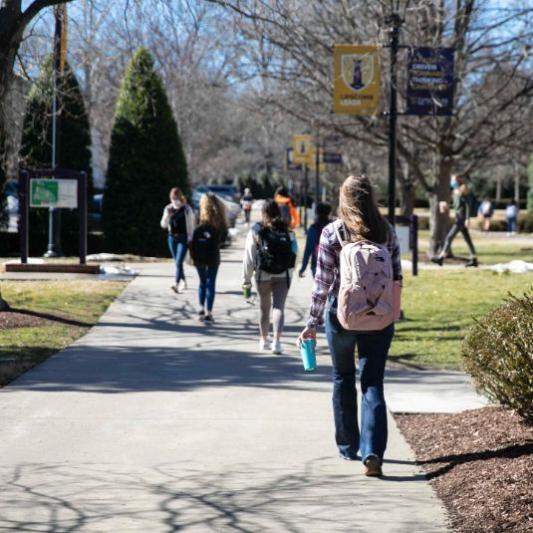 Student walking