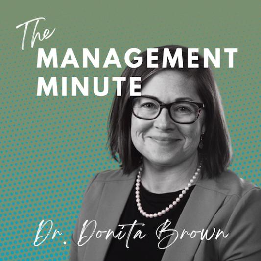 The management minute podcast cover art