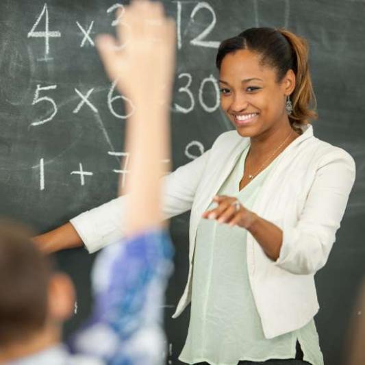 teacher calling on a student