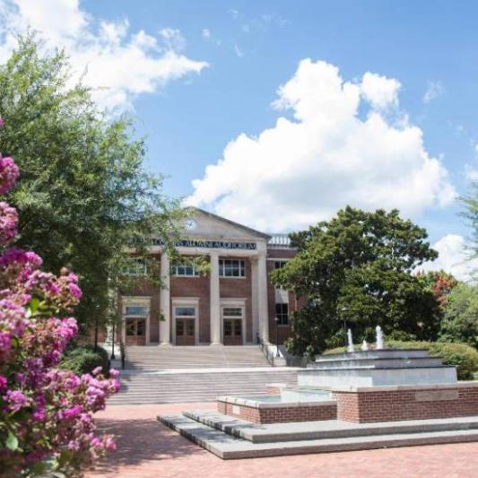 campus in spring