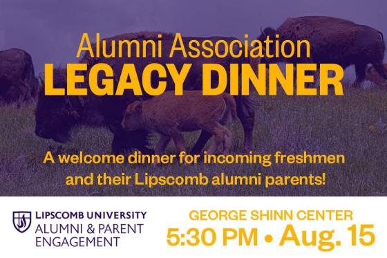 Alumni Association Legacy Dinner ad