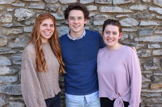 Anna Bella Skidmore, Aidan Miller and Lily Corley all placed int he 2023 regional Global Student Entrepreneur Awards (GSEA) competition hosted by the Nashville chapter of Entrepreneurs’ Organization (EO).